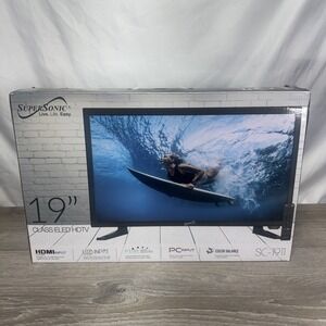 Supersonic, SC-1911, 19-In.-Class 720p, LED TV, AC/DC, 12V RV Black